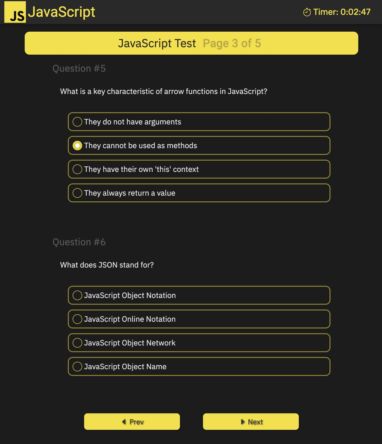 Form with JS branding